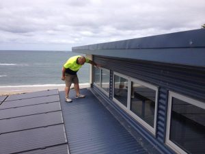 reglazing a hilite on a roof